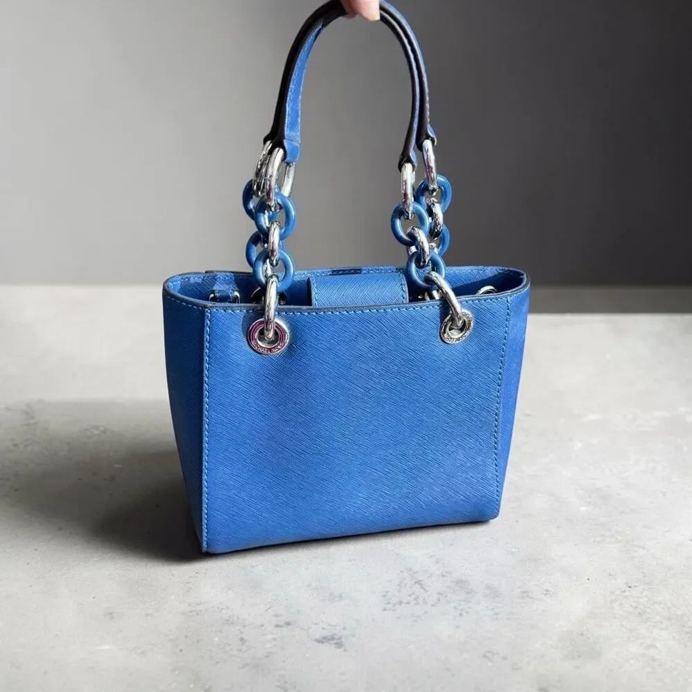 Michael Kors Small, Blue Sky Leather Tote